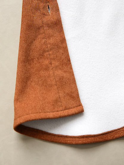 Women's velvet button casual shirt for autumn and winter