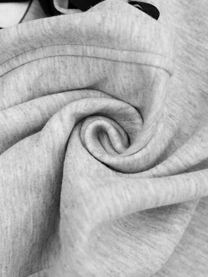 lgy45 Women's round neck sweatshirt casual sports pants ribbon decoration set