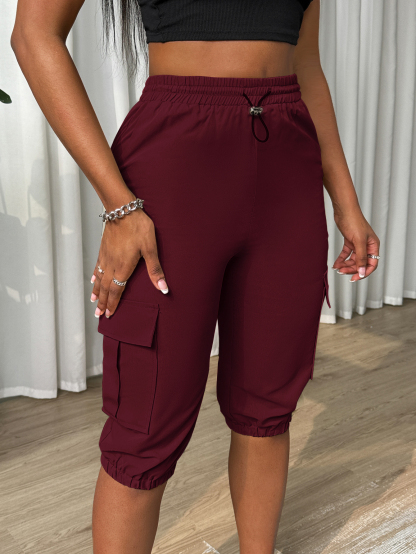 XD239 Ladies' Solid Color Simple Daily Casual Pants