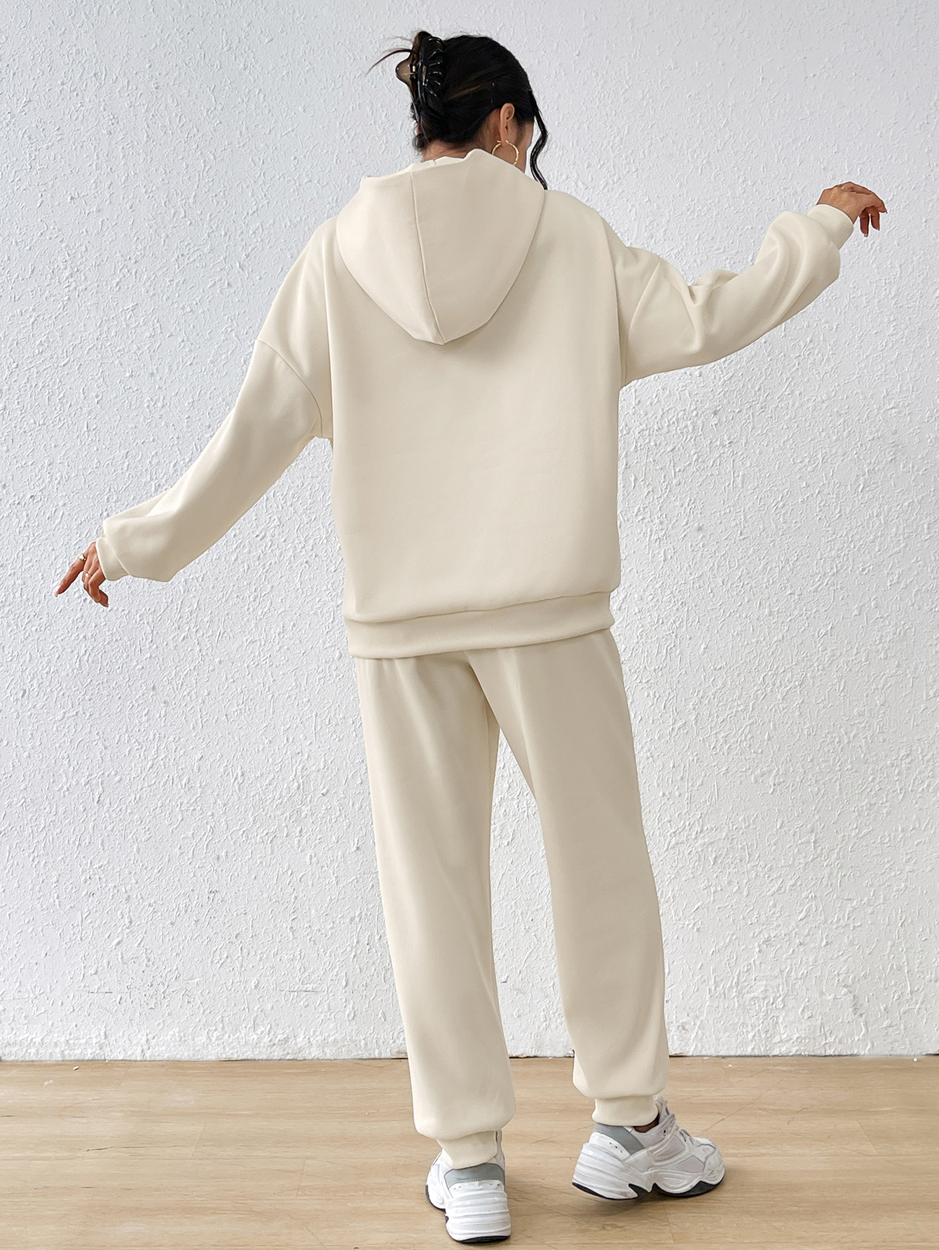 lgy44 Women's hoodie and leggings casual sports suit(Can be customized printing)