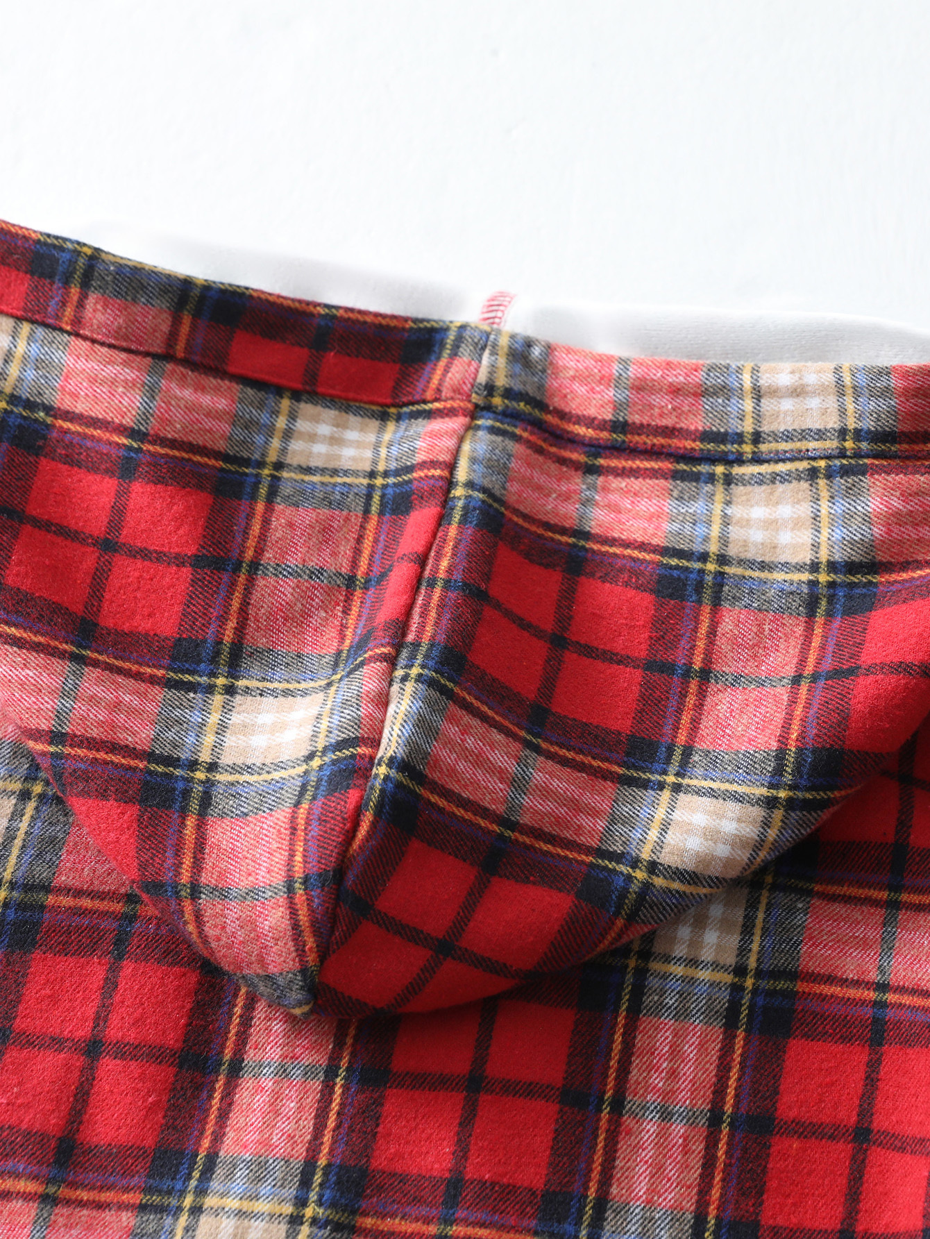 YJ087 Women's checkered hooded coat, versatile for autumn and winter