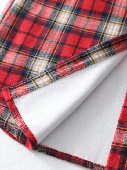 YJ087 Women's checkered hooded coat, versatile for autumn and winter