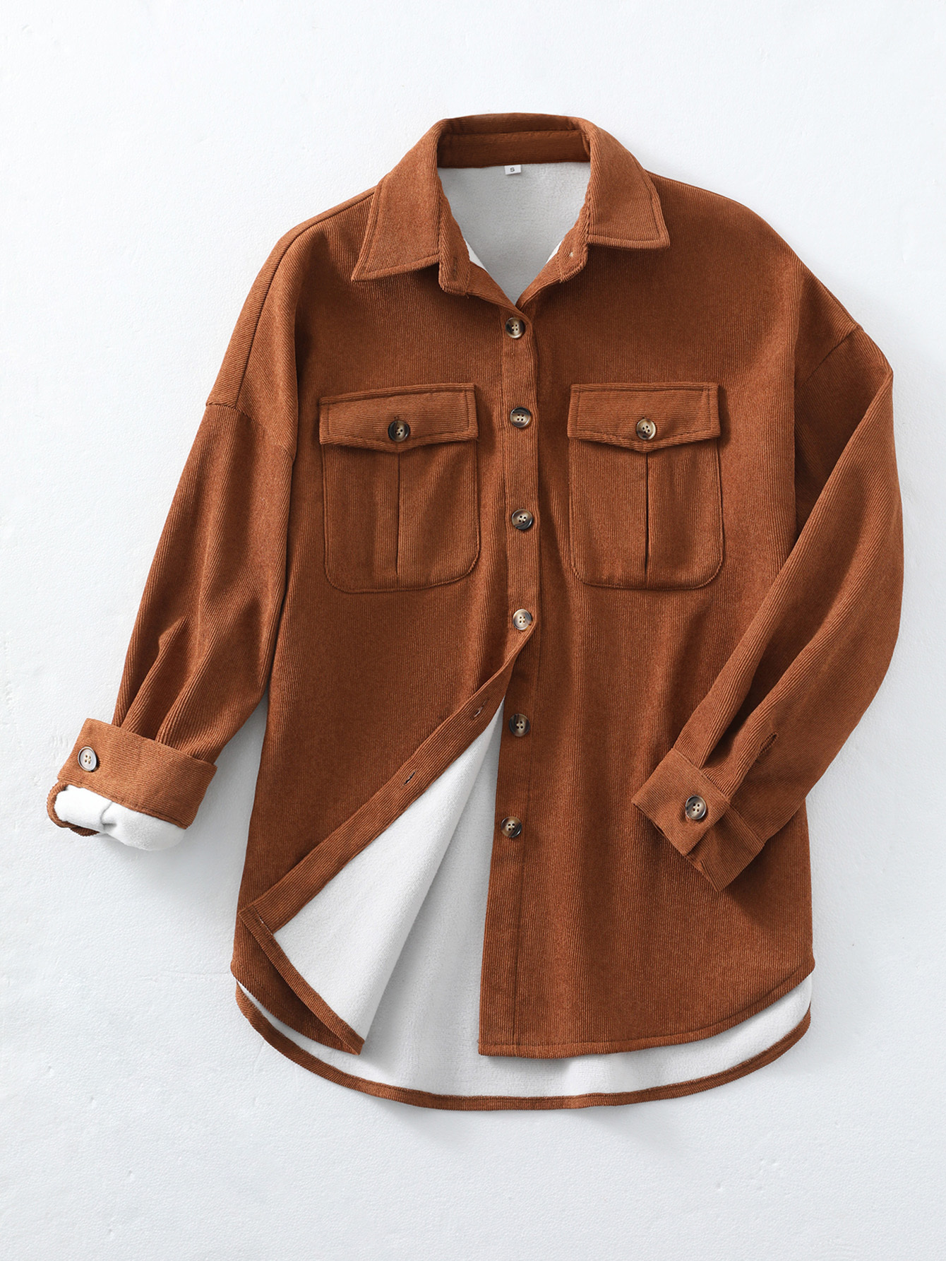 YJ089 Women's velvet button casual shirt for autumn and winter