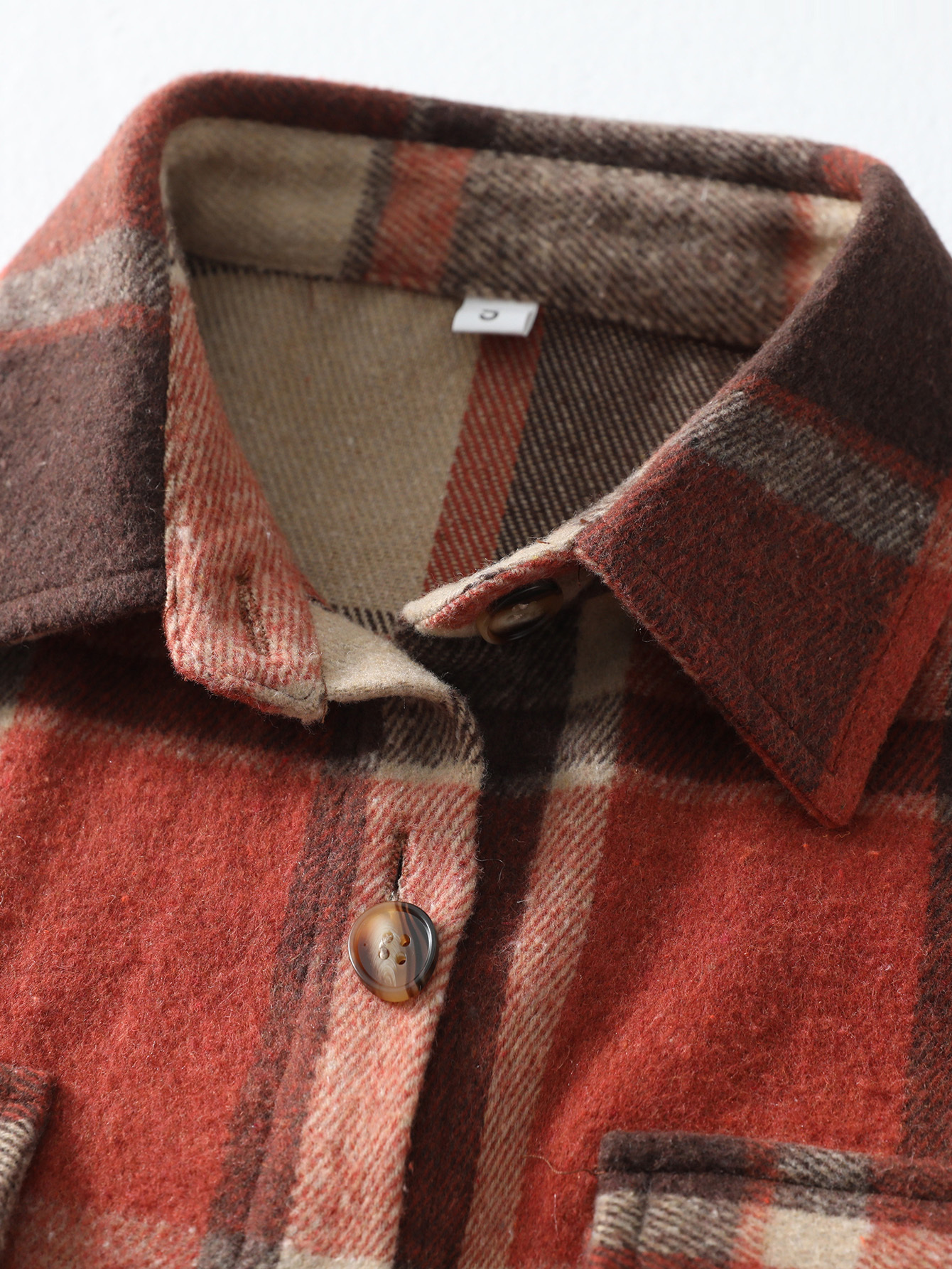 YJ098 Women's checkered collar shirt fashionable casual and versatile