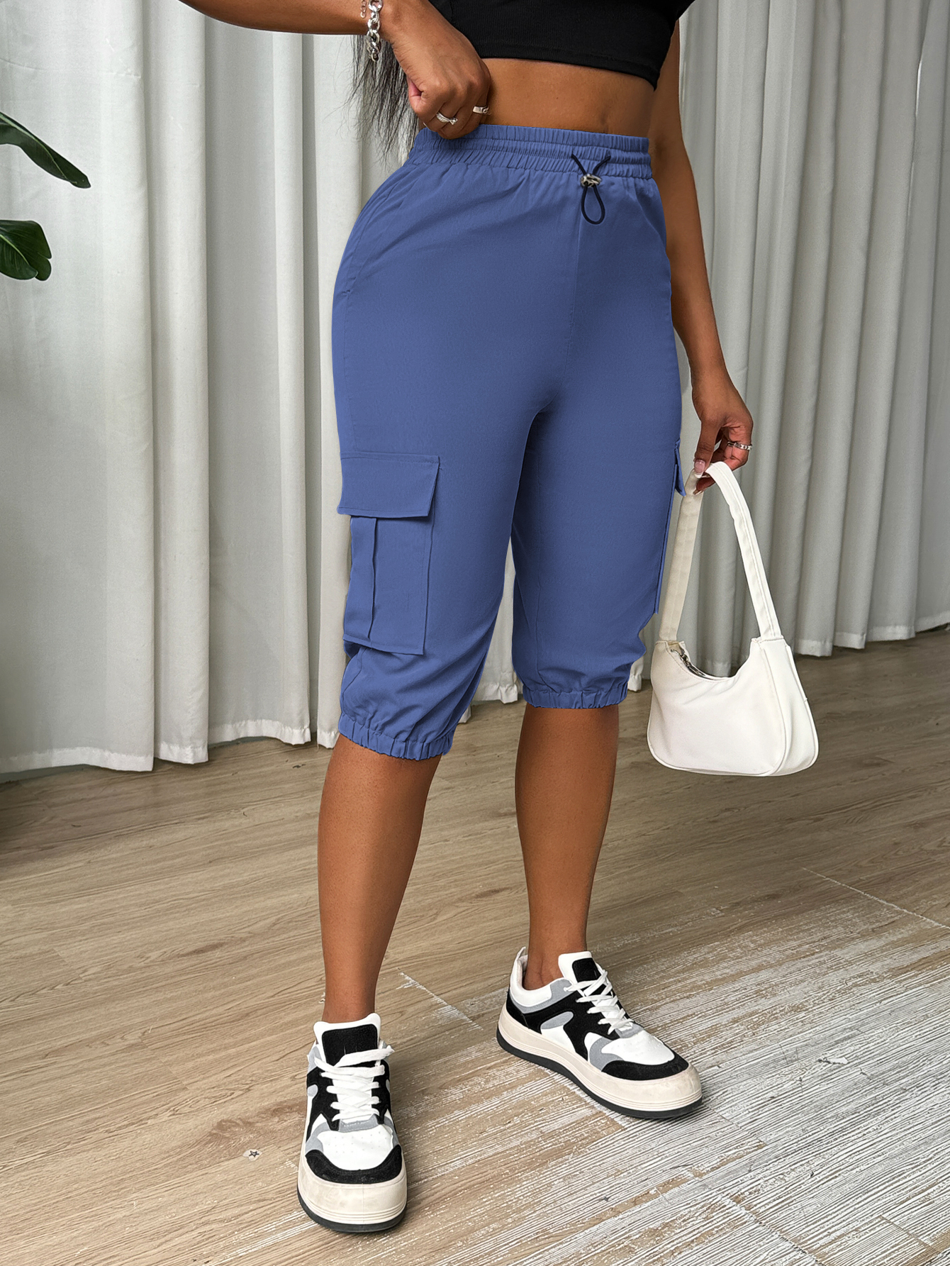 Ladies' Solid Color Simple Daily Casual Pants