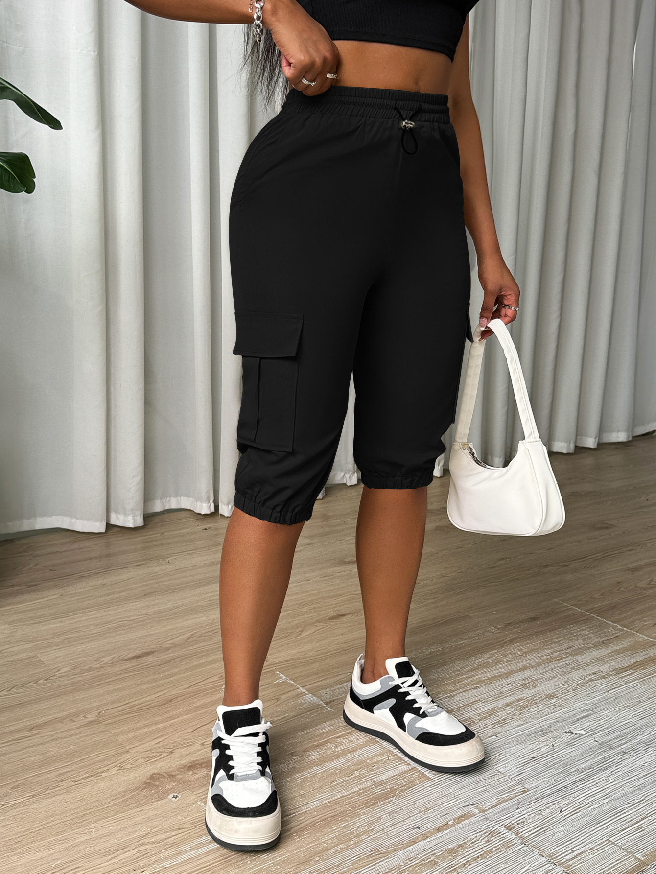 Ladies' Solid Color Simple Daily Casual Pants