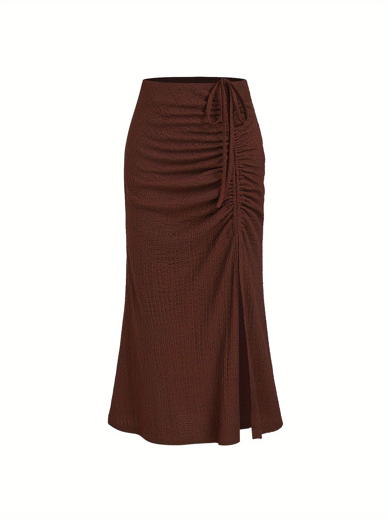 lgy180 Women's Midi Skirt Asymmetrical Pleated Midi Skirt