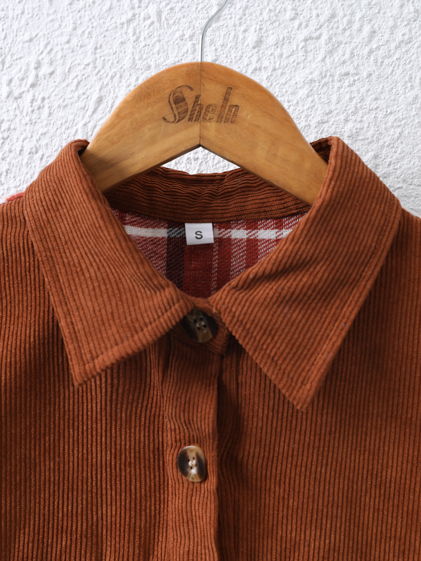 YJ090 Women's patchwork checkered collar shirt fashionable casual and versatile