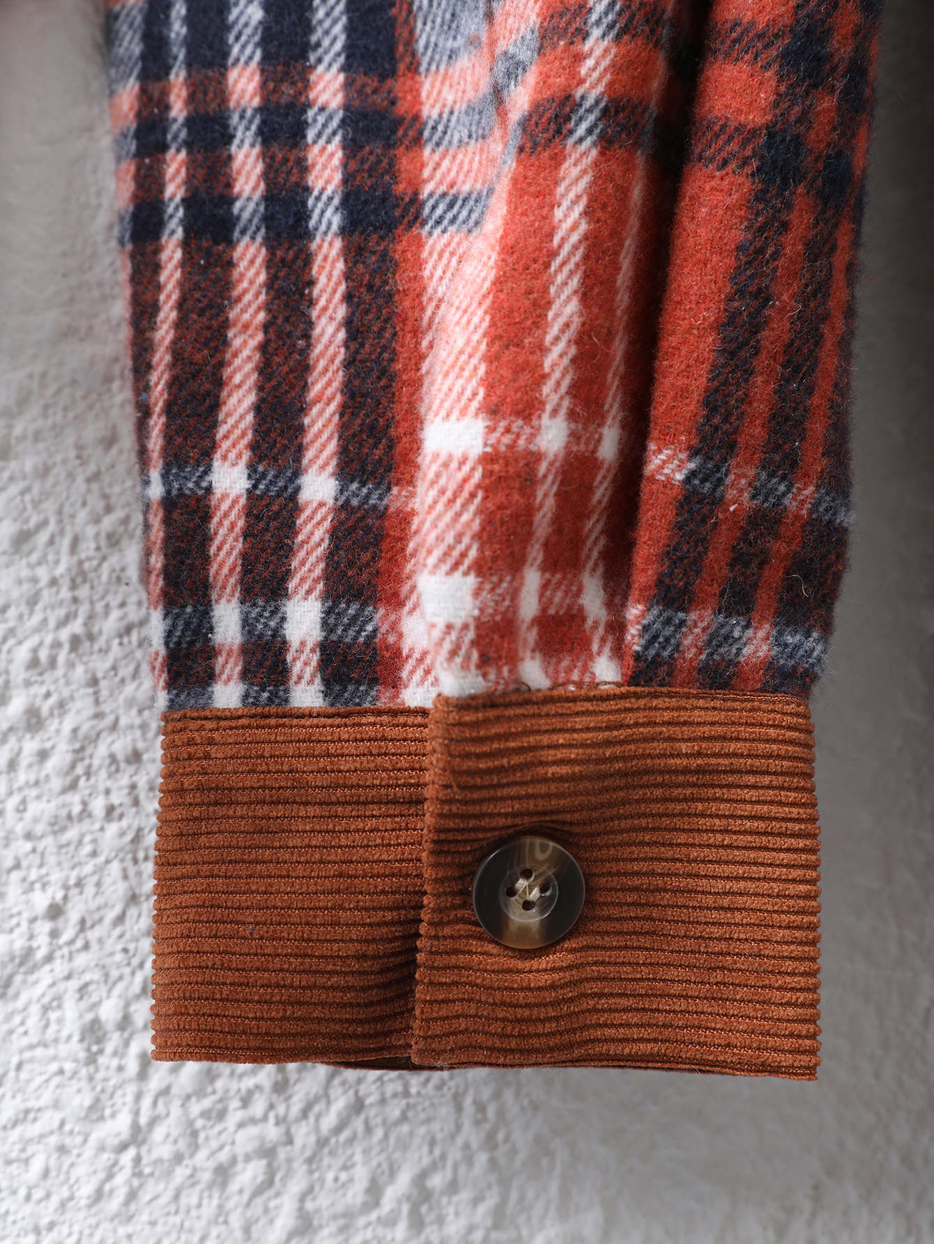 YJ090 Women's patchwork checkered collar shirt fashionable casual and versatile