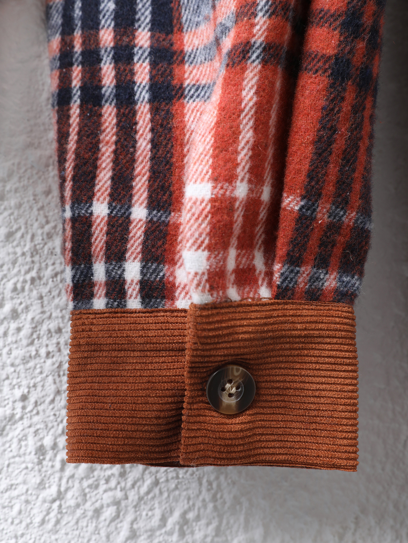 YJ090 Women's patchwork checkered collar shirt fashionable casual and versatile