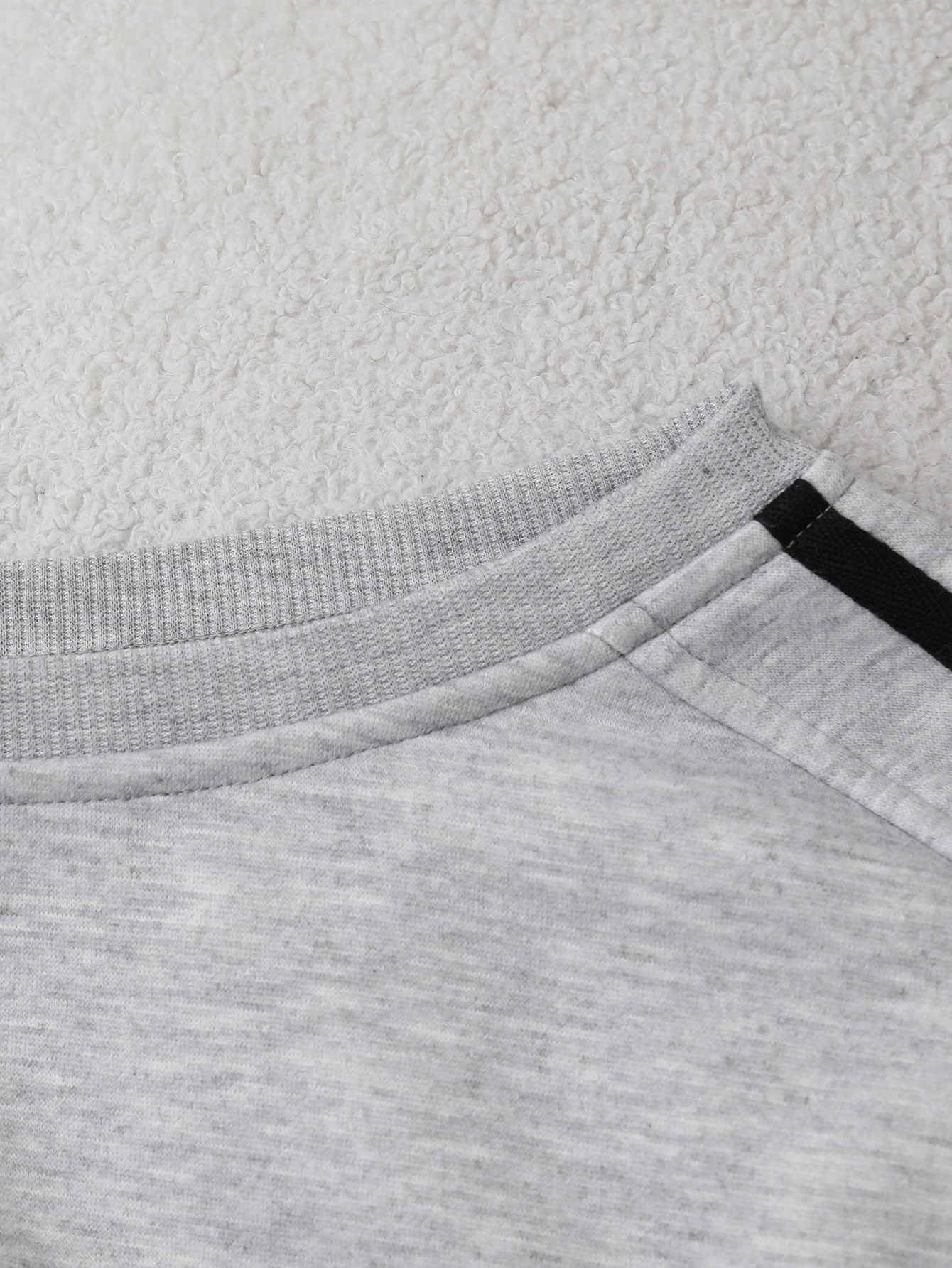 lgy45 Women's round neck sweatshirt casual sports pants ribbon decoration set