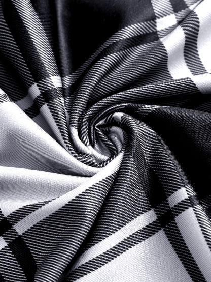 XD054 Women's Summer Asymmetrical Hem Short Sleeve Plaid Patchwork Casual T-Shirt Graphic Tees Women Tops