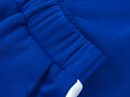 lgy42 Women's white hoodie and blue pants fashion suit Cardigan(Can be customized printing)