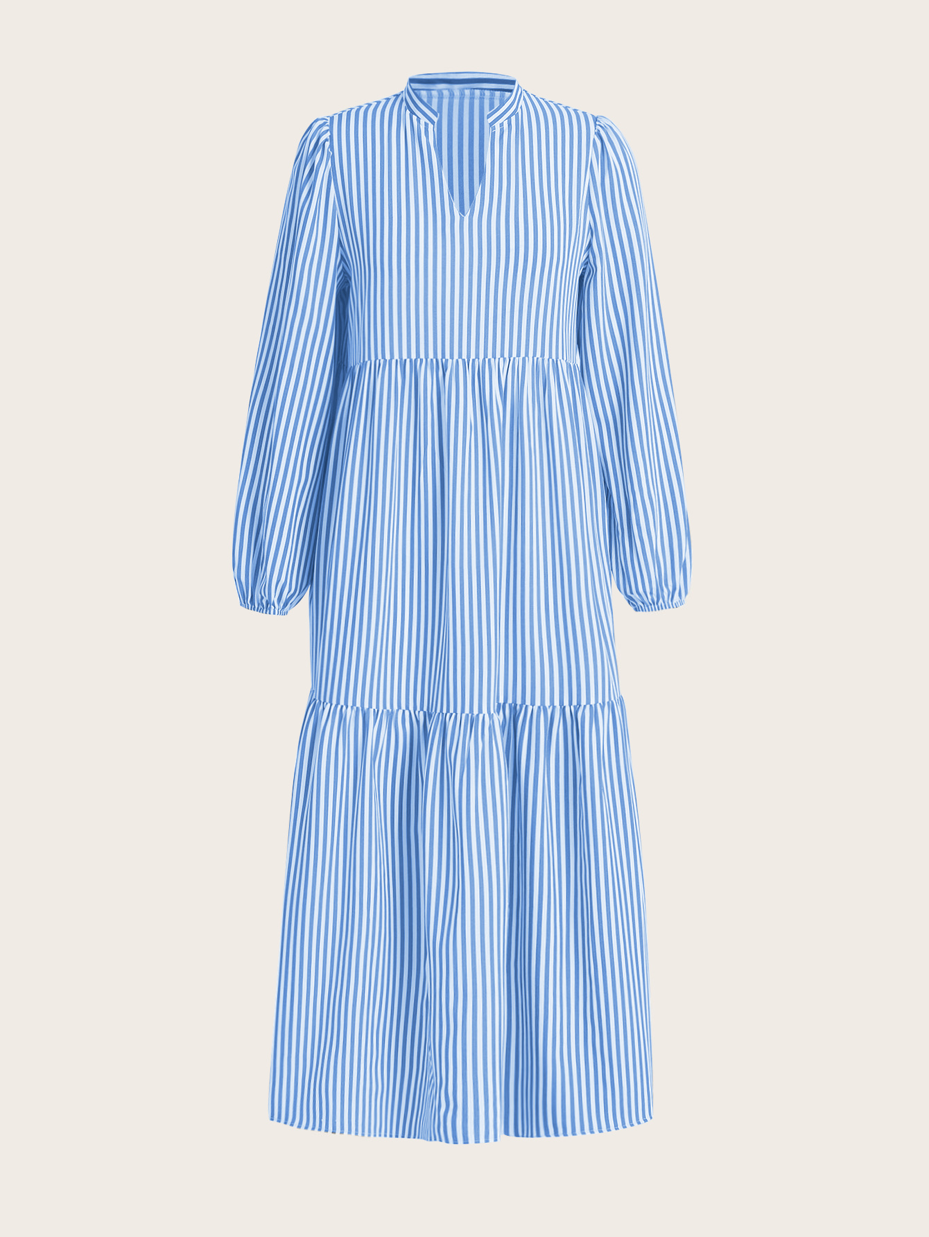 XH616 Women's Striped Printed Simple Daily Dress Maxi Women Outfit Fall Cloth For Women