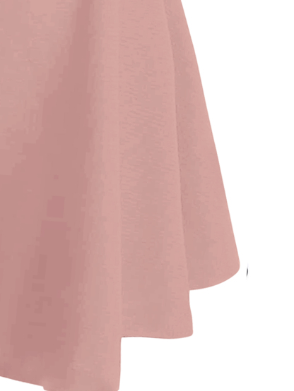 Qutie Plus Elastic Waist Solid Skirt