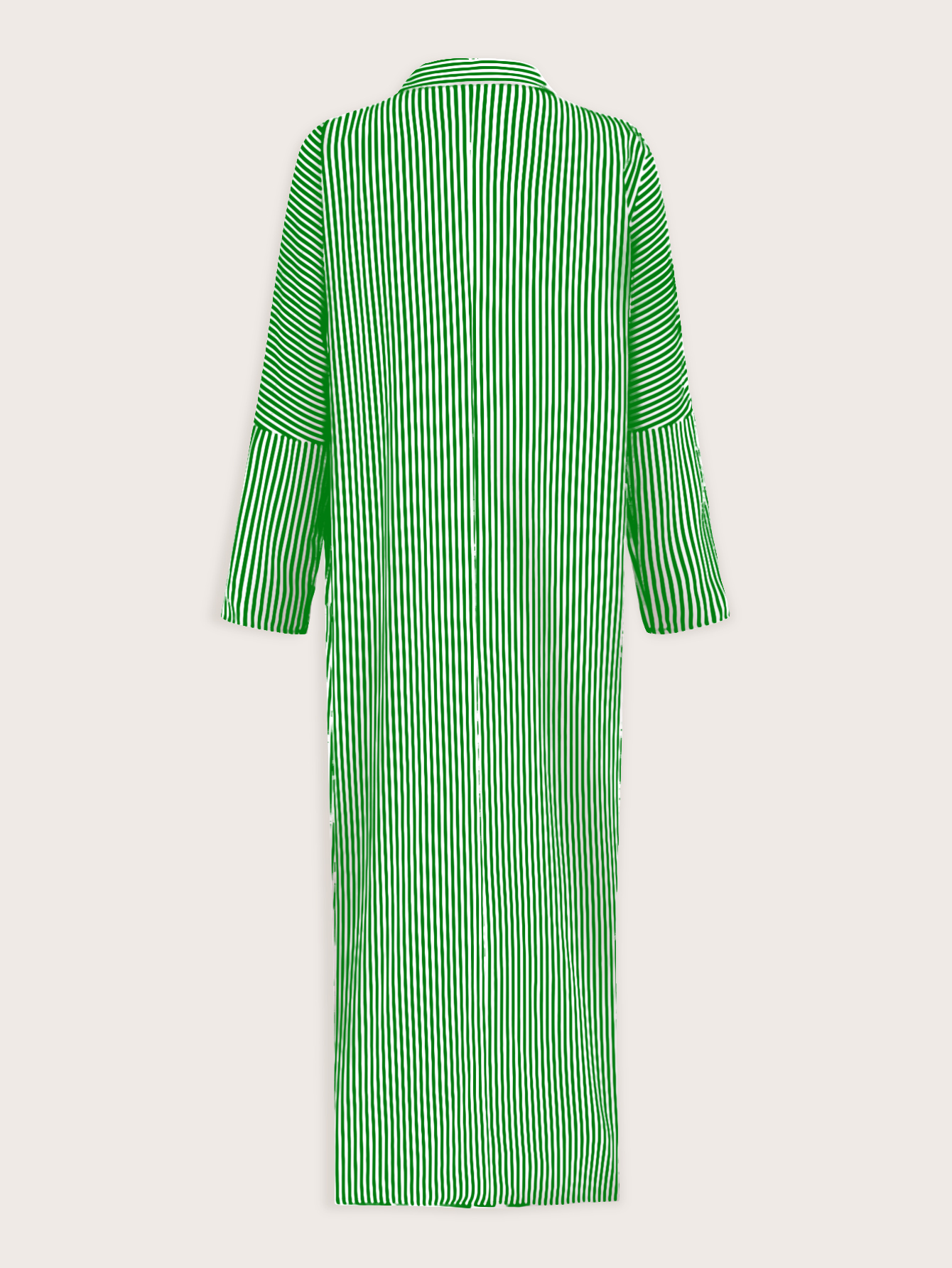 XH562 Women's Colorblock Striped Single Breasted Long Sleeve Loose Summer Vacation Style Dress Maxi Women Outfit Fall Cloth For Women