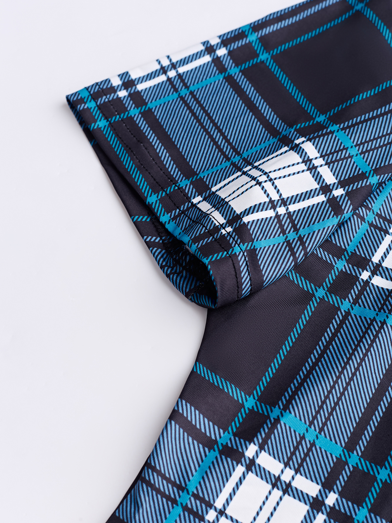 XD054 Women's Summer Asymmetrical Hem Short Sleeve Plaid Patchwork Casual T-Shirt Graphic Tees Women Tops