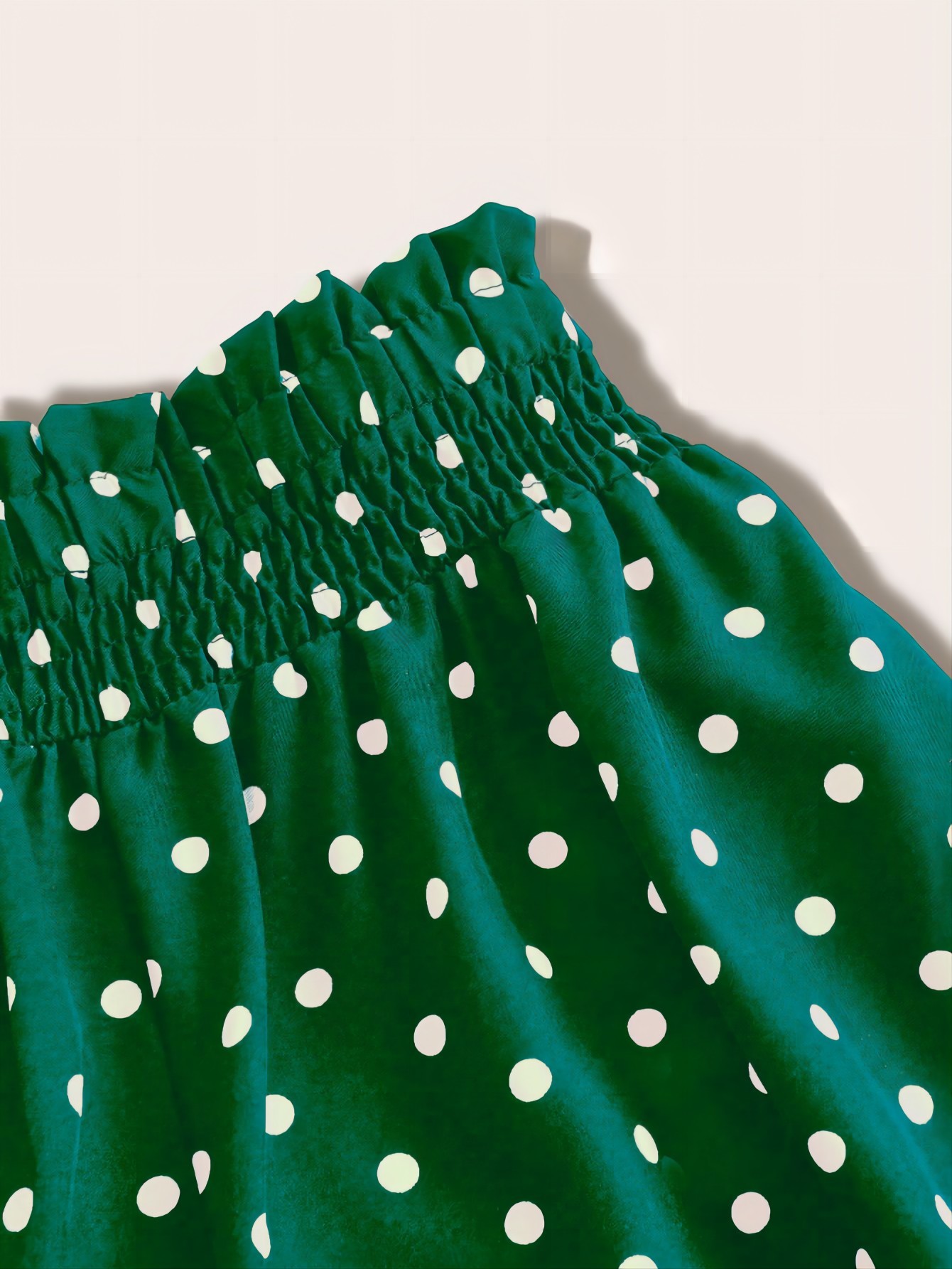 XH441 Women's Casual Vintage Pattern Wide Leg Pants With Paper Bag Waist, Summer