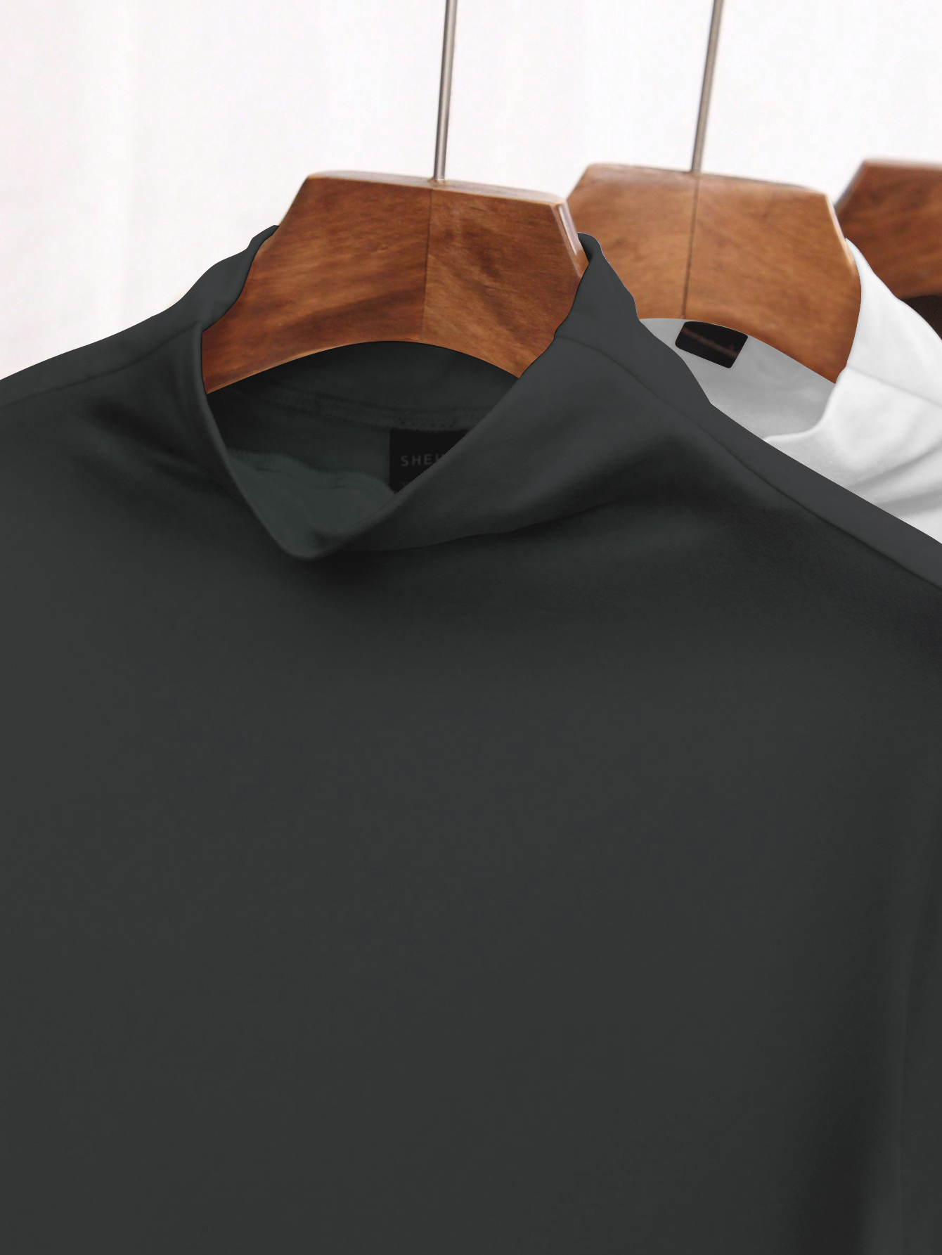 3pcs Mock Neck Tee(Can be customized printing)