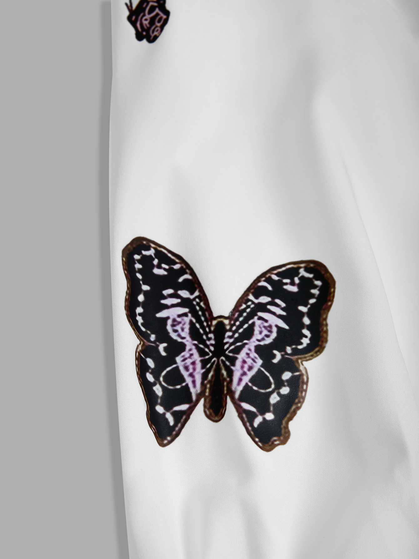 XD267 Women's Casual Butterfly Print Long Sleeve Blouse Women Shirt