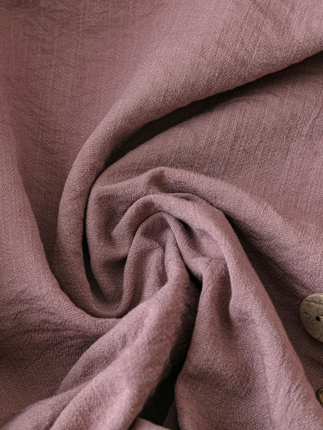 XD602 Casual Solid Color Button Decorated Drawstring Shirt