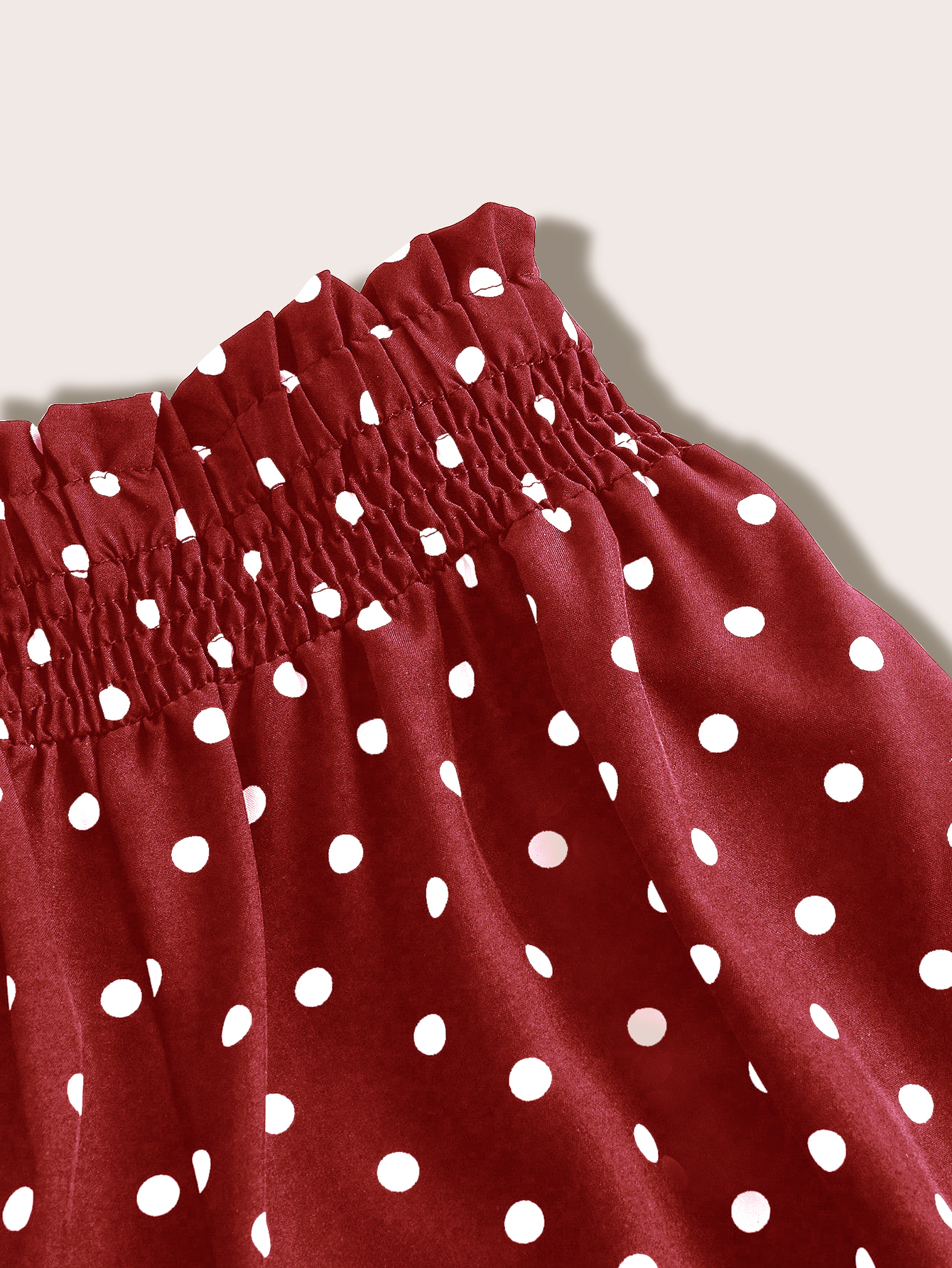 XH441 Women's Casual Vintage Pattern Wide Leg Pants With Paper Bag Waist, Summer