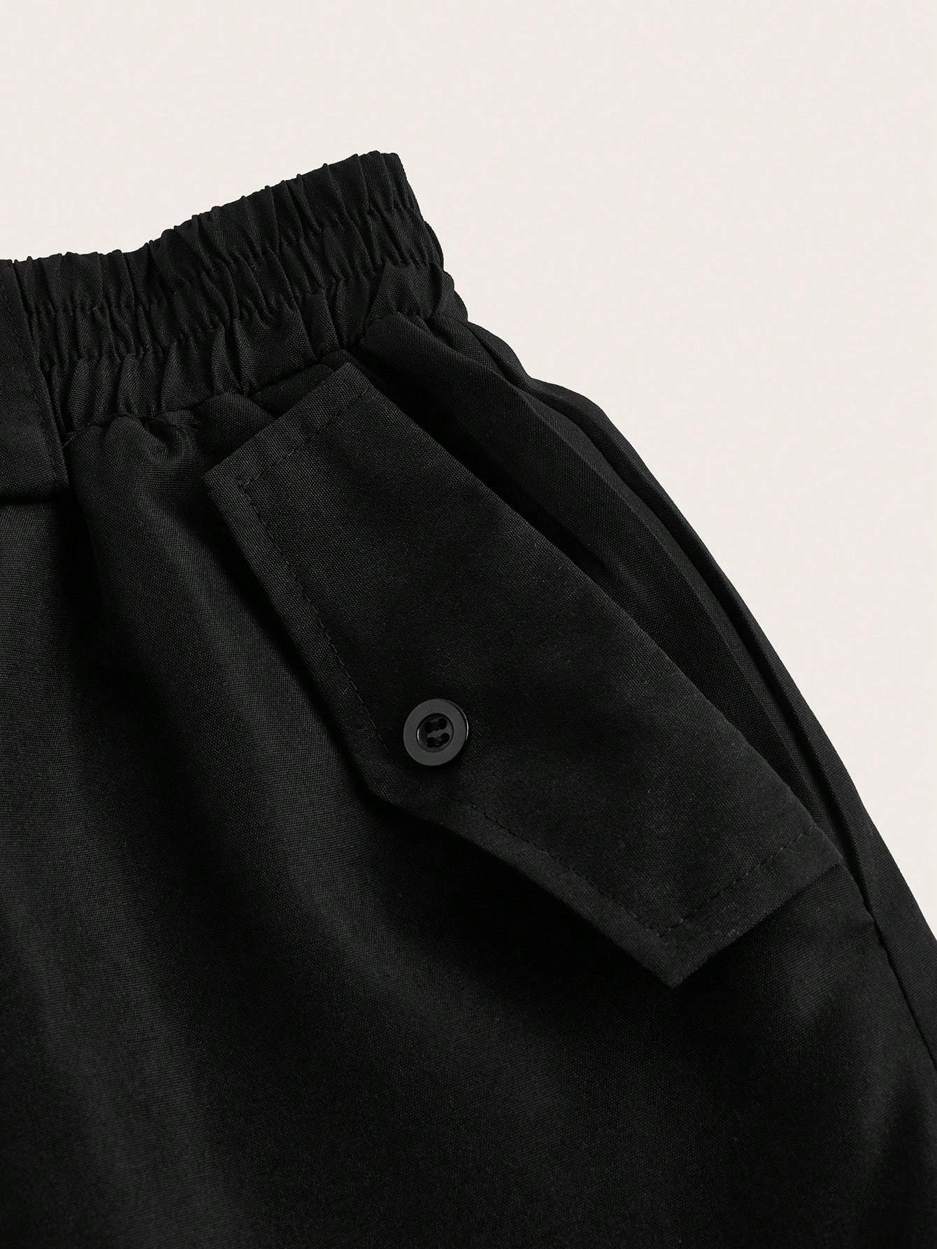 XD242 Women Spring/Summer Leisure Solid Color Drawstring Waist Tooling Skirt