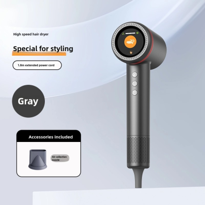 SalonCare Pro Hair Dryer: 110,000 RPM Motor, 5B Negative Ions, LED Display, Fast Drying & Frizz Control (Hair Dryer + Air Nozzle)