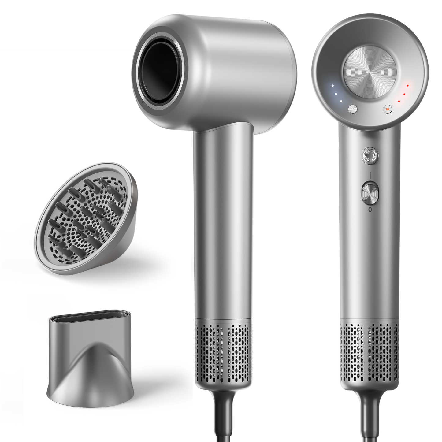 Hair Dryer, 160000 RPM High-Speed Ionic Blow Dryer with Magnetic Diffuser, Fast-Drying Hair Dryer for Women, 500M Negative Ions Frizz Control, Low-Noise Hairdryer for Home & Salon