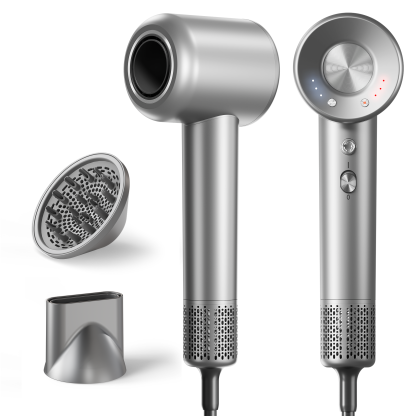 Hair Dryer, 160000 RPM High-Speed Ionic Blow Dryer with Magnetic Diffuser, Fast-Drying Hair Dryer for Women, 500M Negative Ions Frizz Control, Low-Noise Hairdryer for Home & Salon