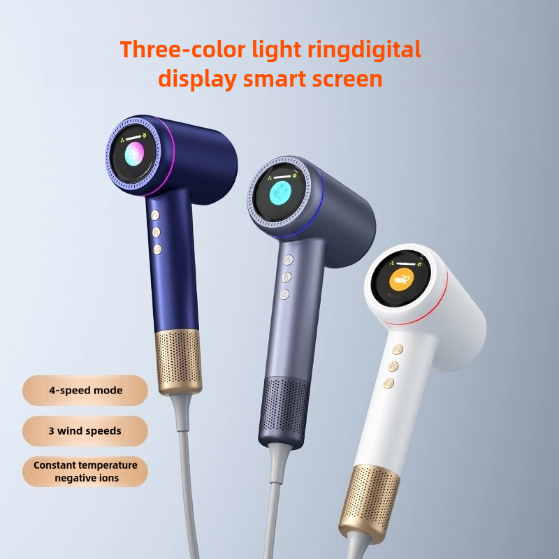 SalonCare Pro Hair Dryer: 110,000 RPM Motor, 5B Negative Ions, LED Display, Fast Drying & Frizz Control (Hair Dryer + Air Nozzle)