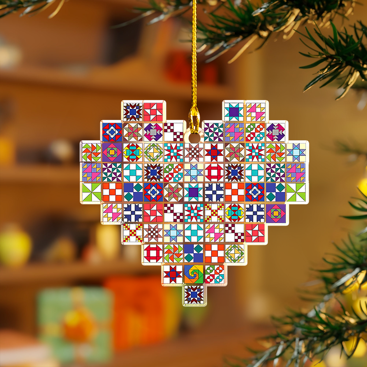 Sewing Quilt Block Ornaments