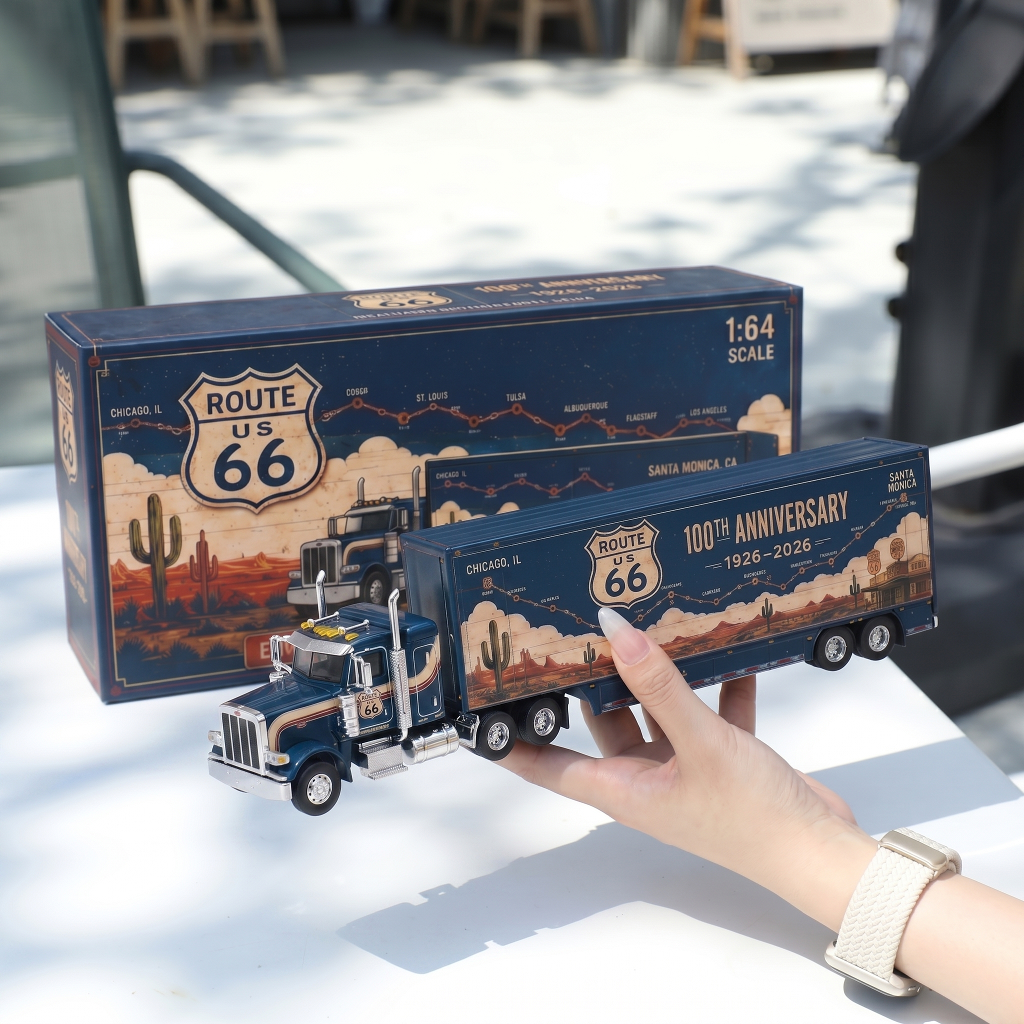 Route 66 100th Anniversary (1926–2026) Commemorative Edition 1:64 Scale Heavy-Duty Truck Model