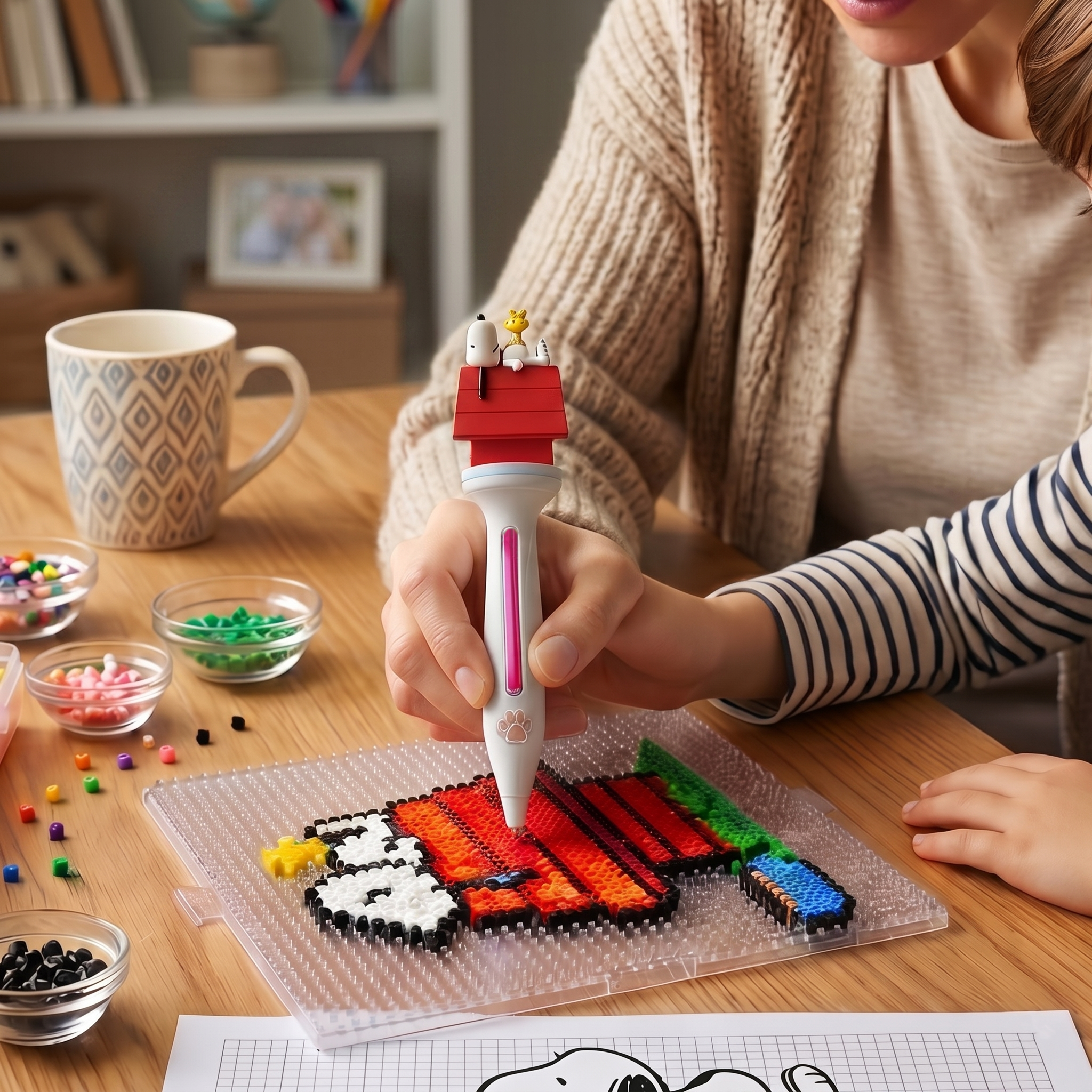 Cartoon Perler Bead Pen