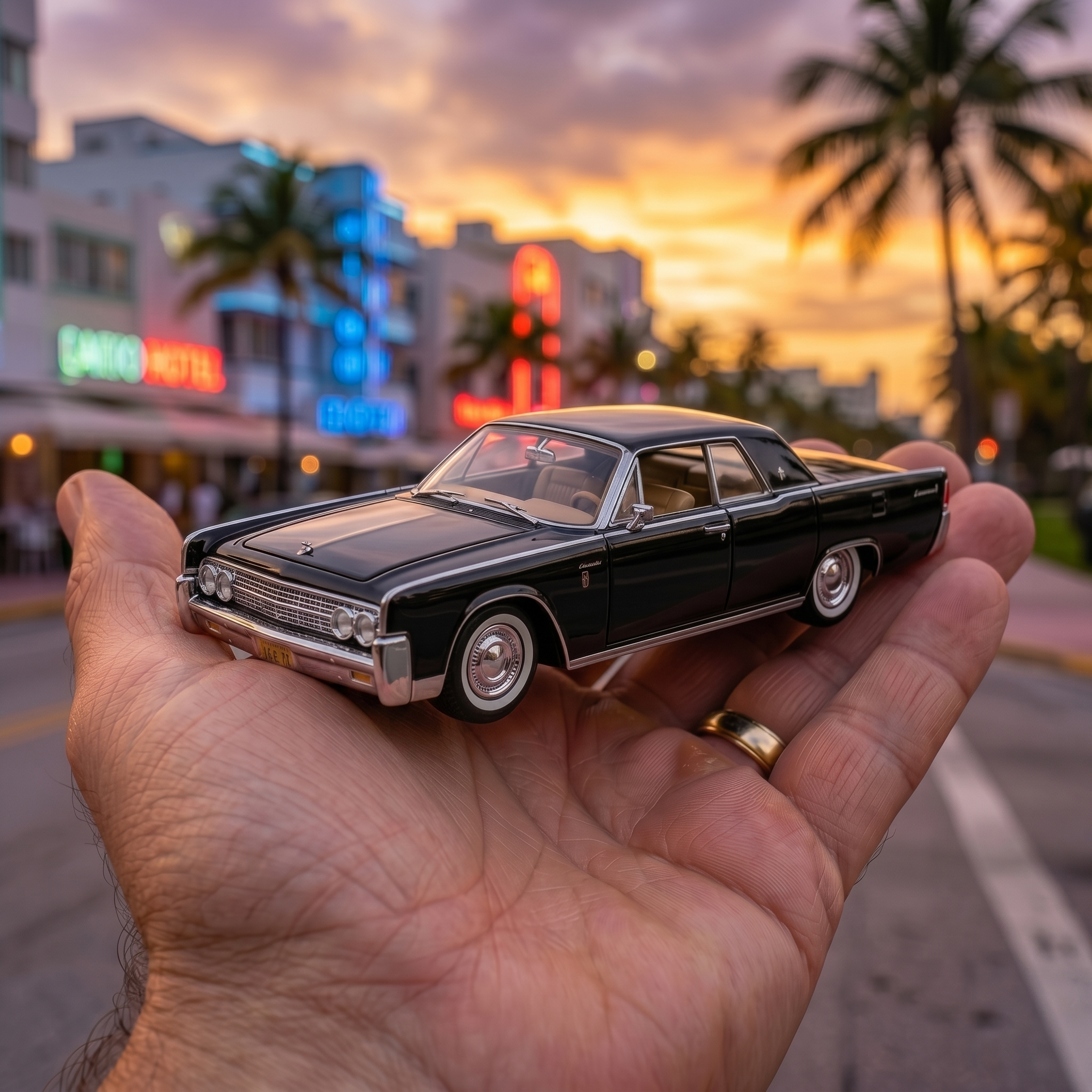 Vintage V8 Sovereign Die-cast Model Car