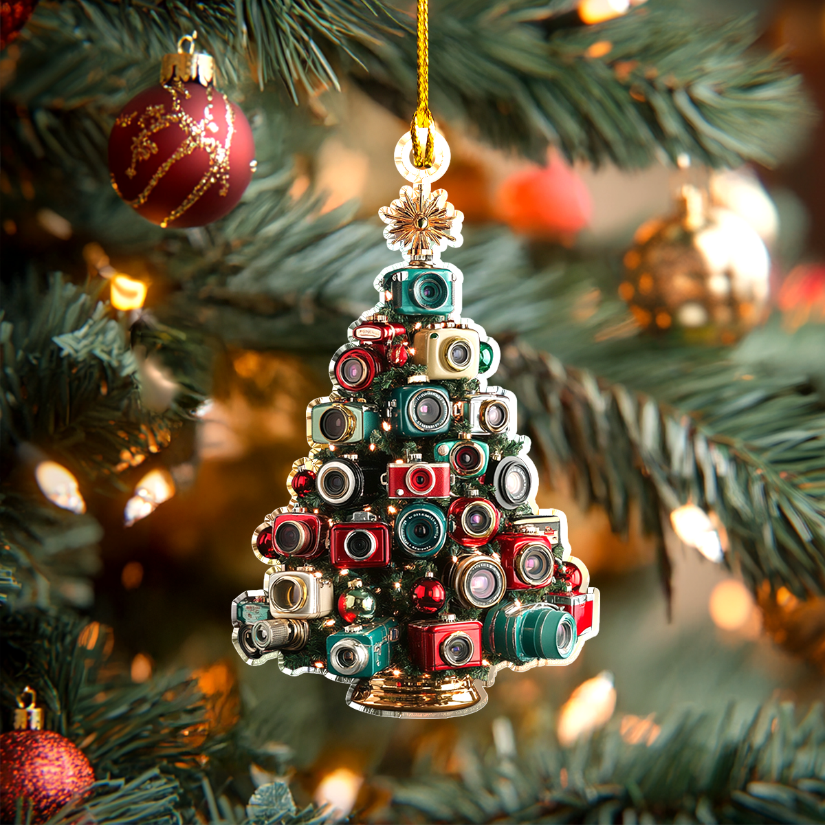 Camera Christmas Tree Ornament