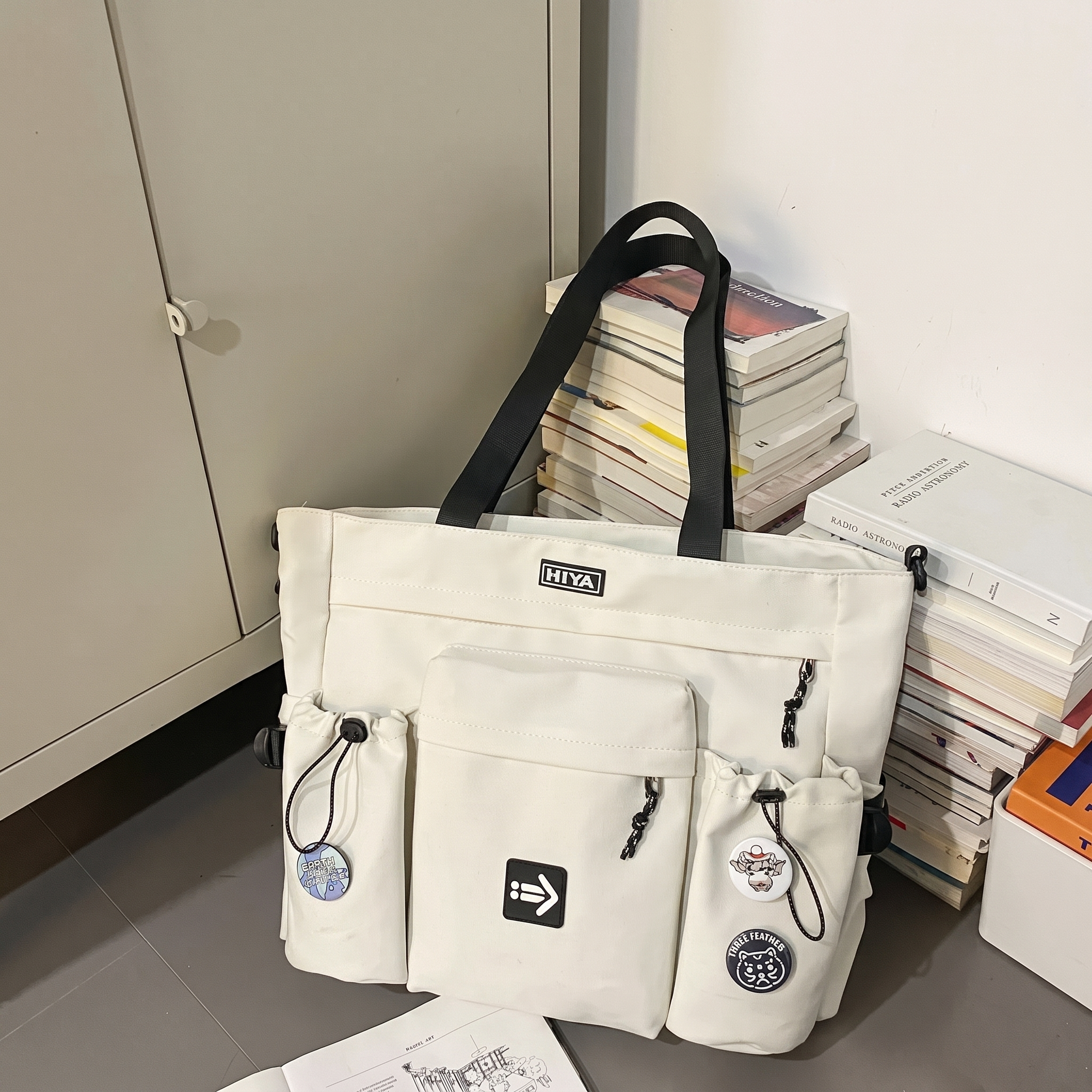 Minimalist, lightweight, versatile, and spacious crossbody bag.