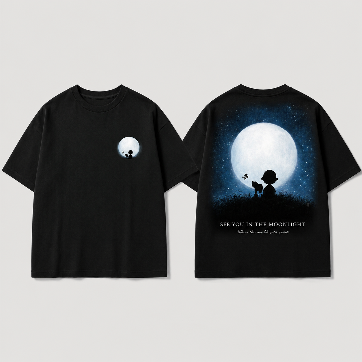 "See You in the Moonlight" Starlit Companions Graphic Tee