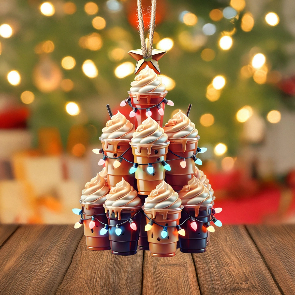Christmas Coffee Tree Ornament