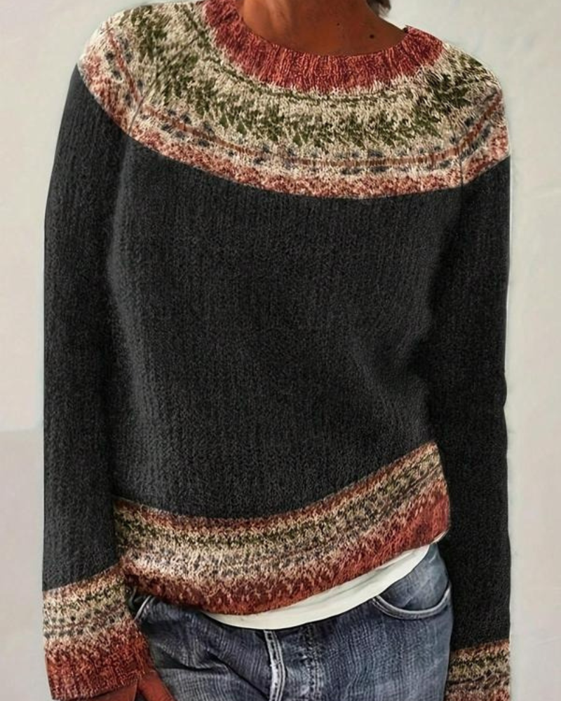🎁New Arrival!🔥Fashionable ethnic style knitted sweater