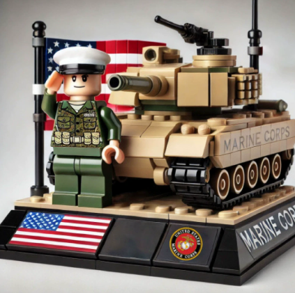 🔥🔥Veteran Honor Brick Display Kit – Works with Common Brick Collections