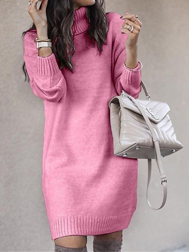 Women's knitted dress, stylish and casual, suitable for everyday outings