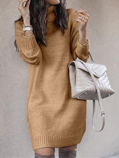 Women's knitted dress, stylish and casual, suitable for everyday outings