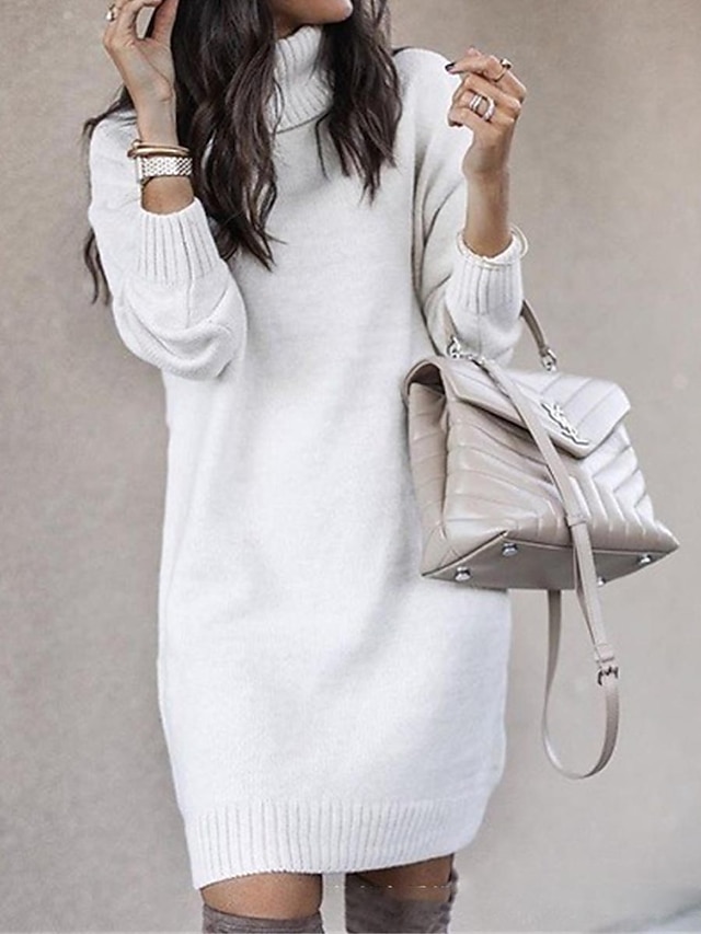 Women's knitted dress, stylish and casual, suitable for everyday outings