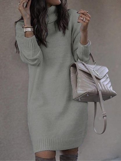 Women's knitted dress, stylish and casual, suitable for everyday outings