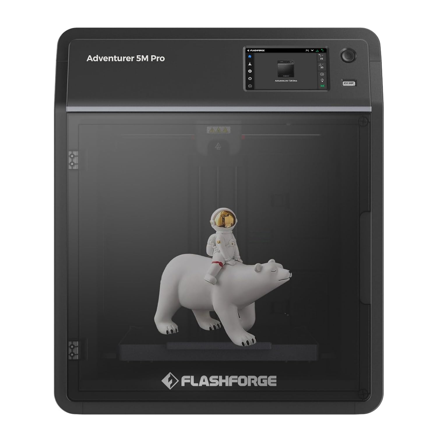 Stampanti 3D Flashforge Adventurer 5M Pro con Vigilanza Telecamere,Velocita Massima 600 mm s,Riscaldamento Rapido con Ugello a 280 gradiC,Doppia Filtrazione dellaria a Circolazione Interna ed Esterna-Comfyia
