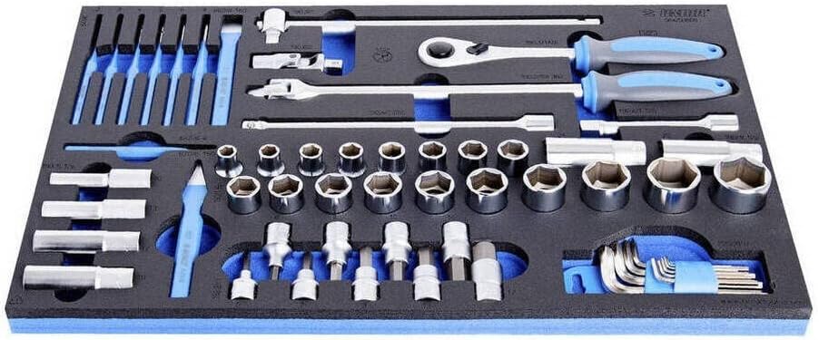 UNIOR 623991 - Juego de 57 piezas llaves de vaso en bandeja SOS serie 964 50SOS-Comfyia