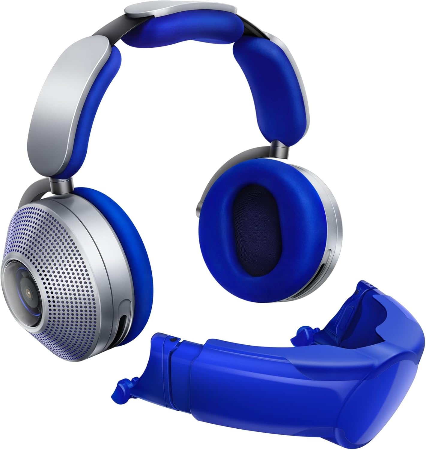 Dyson Cuffie Zone con cancellazione del rumore Ultra Blue Prussian Blue - Audio Pure cancellazione avanzata del rumore - Progettate per una distorsione ultra bassa - 2 anni di garanzia-Comfyia
