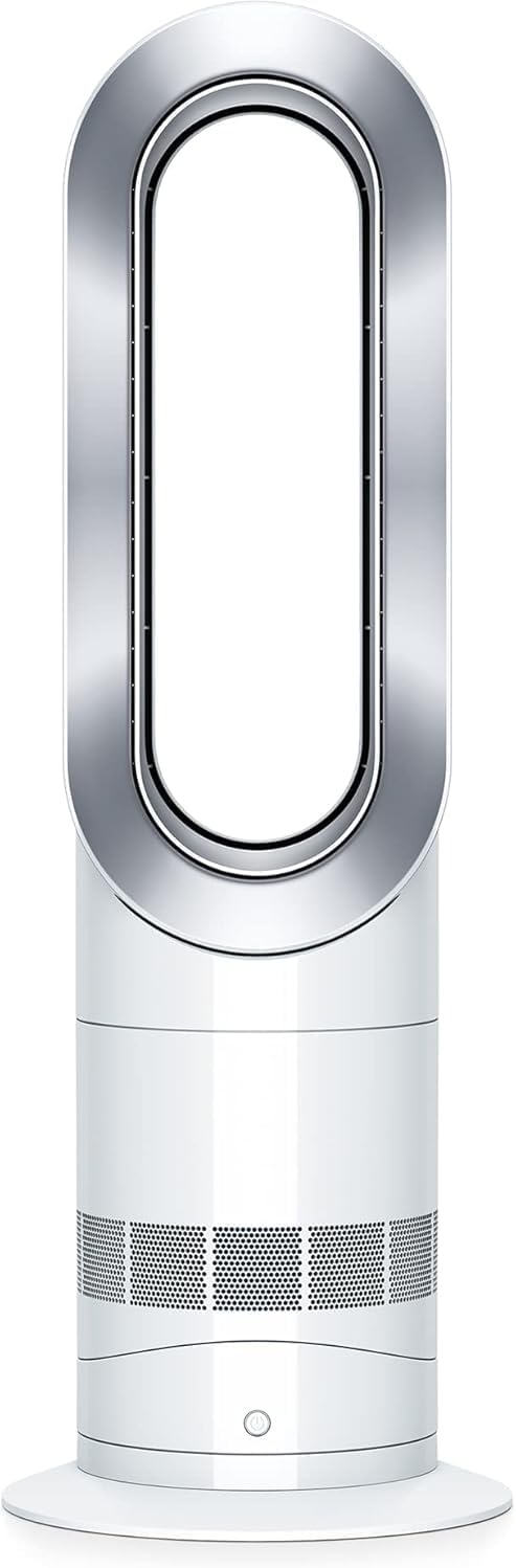 Dyson HotCool Jet Focus AM09 potente ventola di raffreddamento e riscaldatore ambiente bianco argento-Comfyia