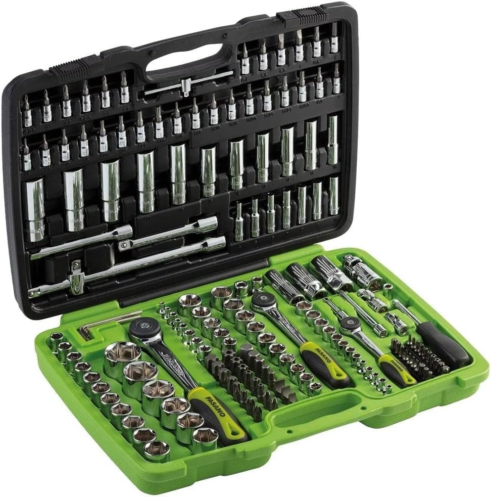 Valigetta set 171 utensili da 1 4, 3 8 pollicie 1 2 Fasano Tools-Comfyia